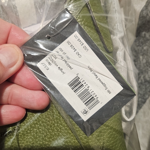 NWT Kate Spade Deco Crossbody Tote Purse Green Jungle Vine Shoulder Bag - Picture 8 of 8